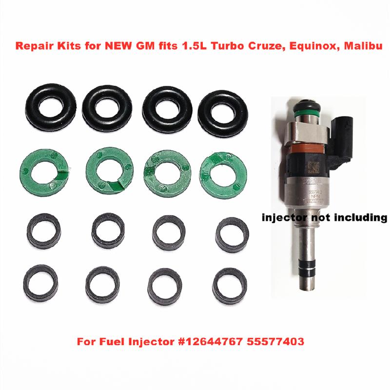 4 sady opravných sad pro vstřikovače paliva GDI vstřikovač paliva 12644767 Opravné sady pro NOVÉ GM vhodné pro 1,5L Turbo Cruze, Equinox, Malibu