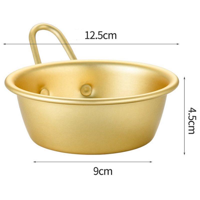 A74E-20PCS Makgeolli Bowls Aluminum Korean Traditional Bowls For Korean Raw Rice Wine