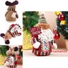 Christmas Santa Snowman Reindeer Desktop Decor With Fabric Material For Holiday Tabletop Display