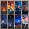 Zermatt Matterhorn Swiss Mountain Phone Case For Apple iPhone 15,14,13,12,11,Pro,X,XS,Max,XR,Plus,Mini Soft Black Cover