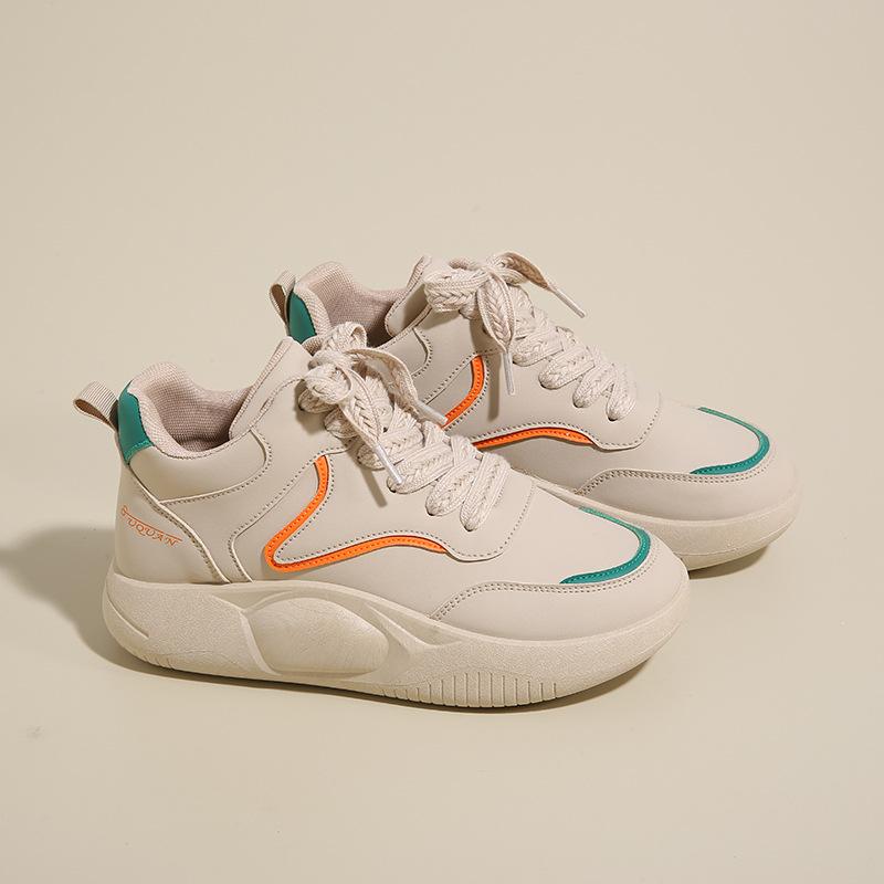 Fashion 2025 Spring Little White Shoe New Korean Version ins Female Students Height Increase Platform Sneakers Casual Shoes Women Shoes