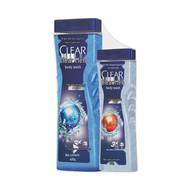 CLEAR Men's Oil Control Body Wash - Cooling Vitality Set
