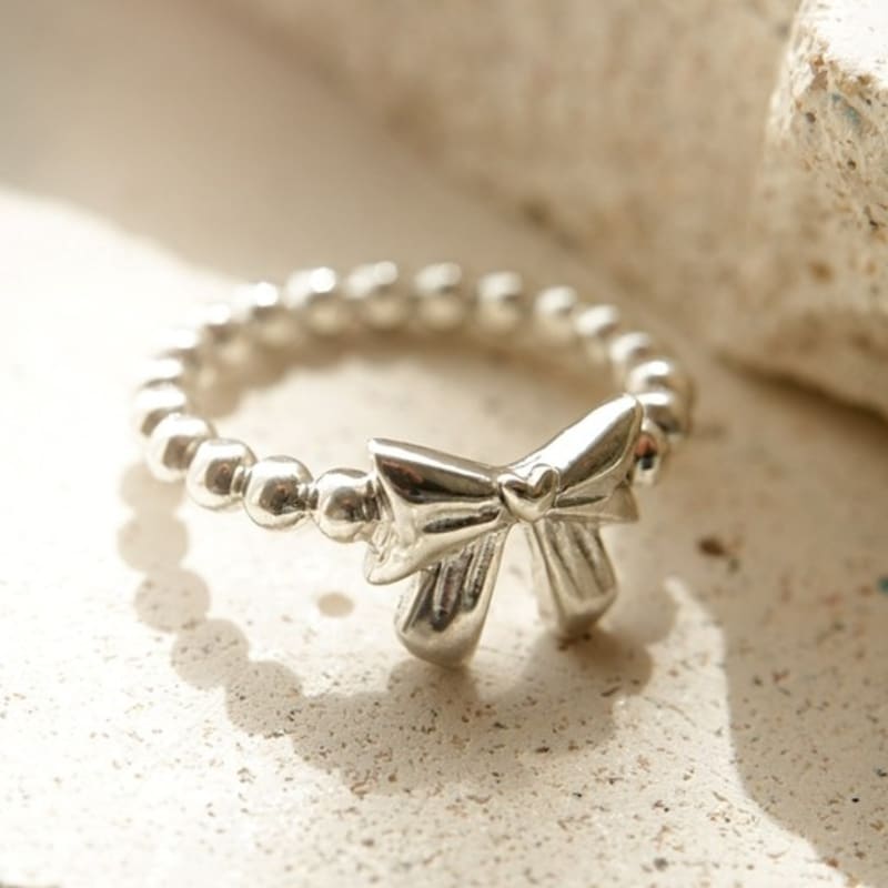 BELLOOGGI Heart Ribbon Ring