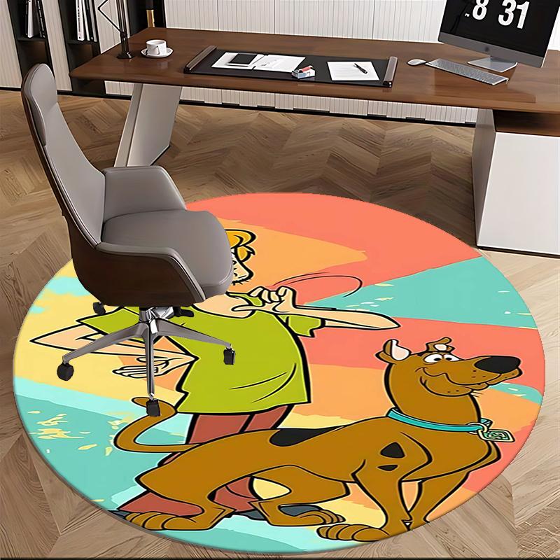 Scooby Doo,Mystery Solving Chair mat Round Rug Office carpet, Non slip, Suitable for Living Rooms, Bedrooms,Decor1205738a