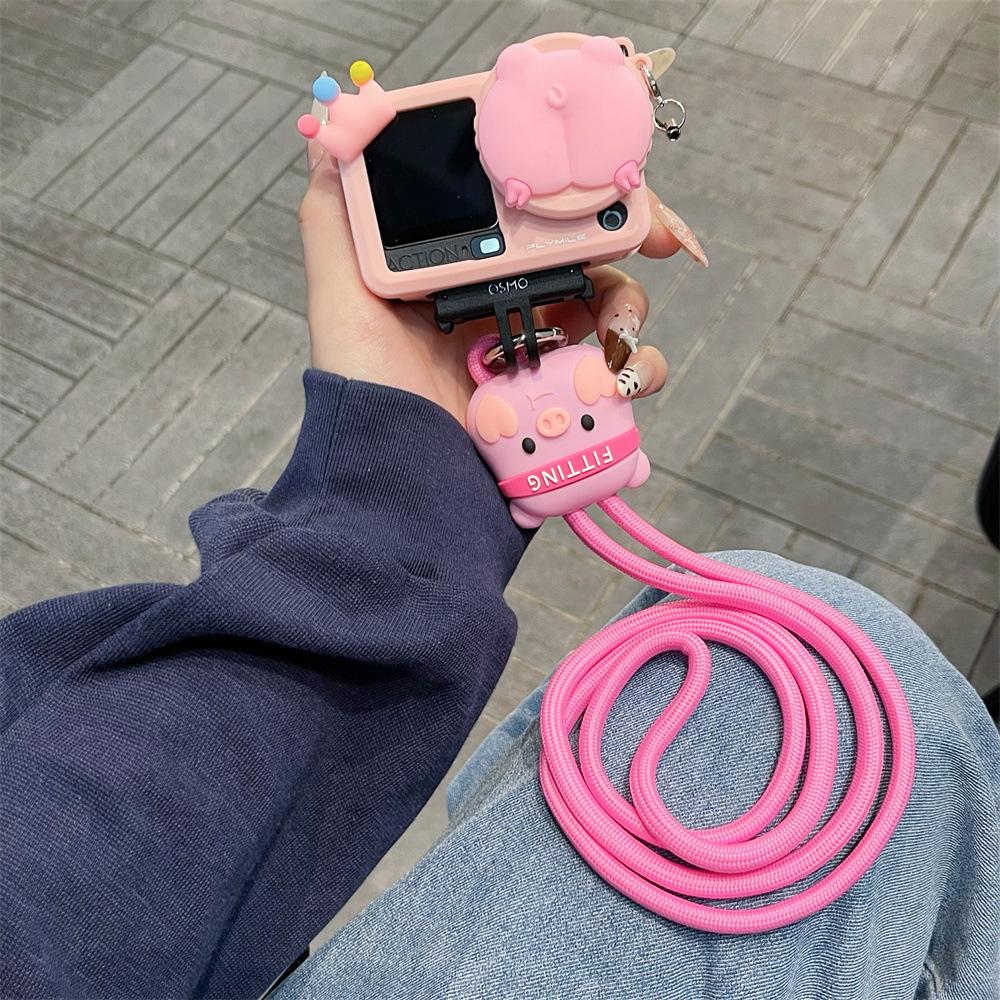 

3D Pig Butt Protective Case for DJI Action 6, 5, 4 PRO DJI Action 4