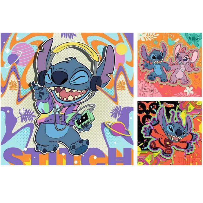 Puzzles 3x49 pièces : Disney Stitch