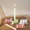 DIY Candle Holders Silicone Mold Artistic Silicone Bowknot Shape Mold For Elegant Candle Holders And Celebrations