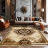 Persian Style Living Room Rug Soft Antiskid Large Area Office Lounge Rug Easy Cleaning Customizable Entrance Door Mat Washable