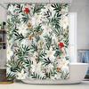 Vintage Floral Printed Bath Shower Curtain Waterproof Bathroom Decoration Decor Home Textile Fabric Wall Hanging Waterproof Tile