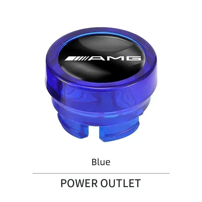 WUGL8 Car Cigarette Lighter Charger Dust Cover Dustproof Decoration Cap For Mercedes Benz AMG W204 W205 W203 W211 W212 W213 W201 W210