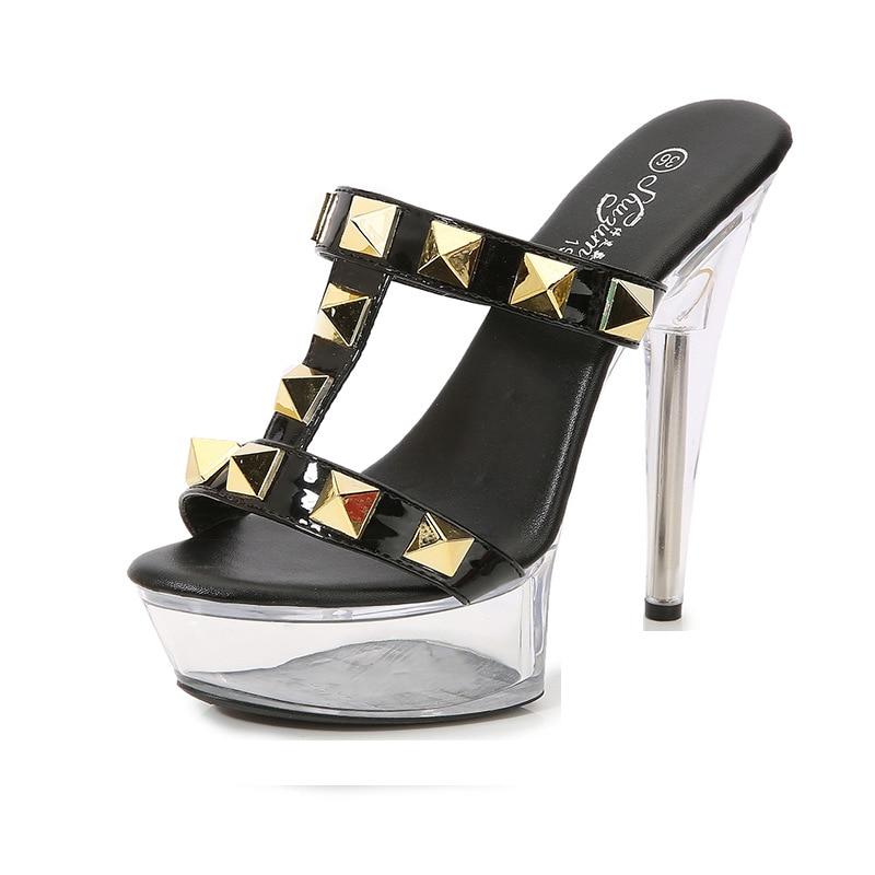 Женская обувь на шпильке для ночного клуба — фото 3