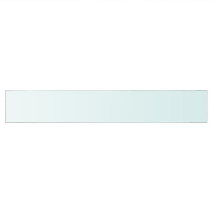 VidaXL Panneaux d'étagère 2 pcs Verre Transparent 80 x 12 cm