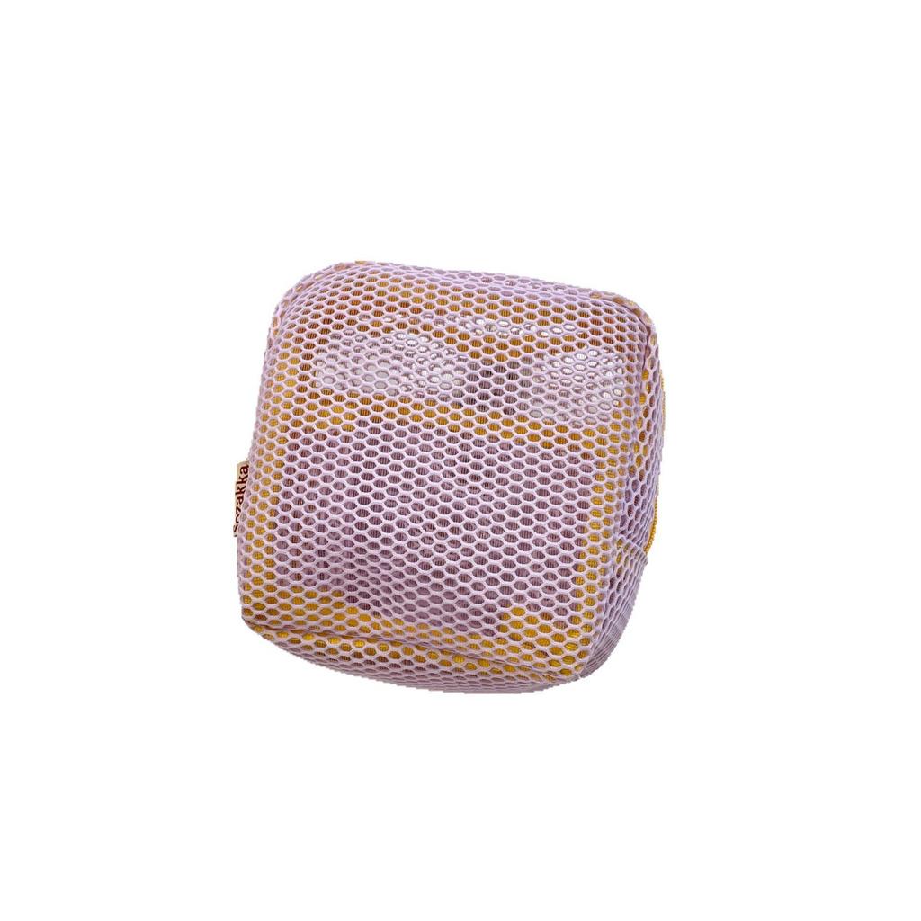 3263 Dopamine Small Square Bag Mini Cosmetic Bag Portable Mesh Lipstick Storage Bag Sanitary Bag Change Bag