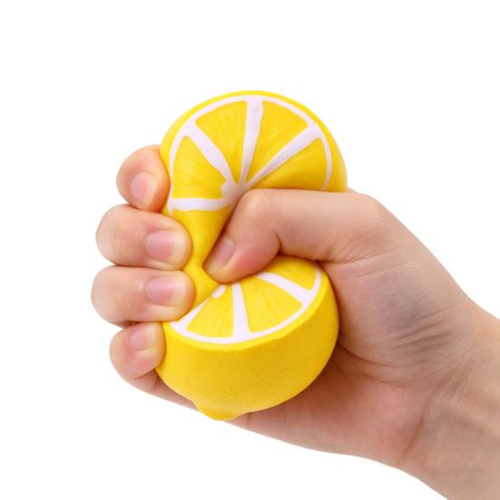 Fruit Squeeze Toy for Stress Relief TPR Slow-Rising Toy Realistic Food-Shaped Fidget for Kids Adults Portable Decompression Gadget Photography Prop