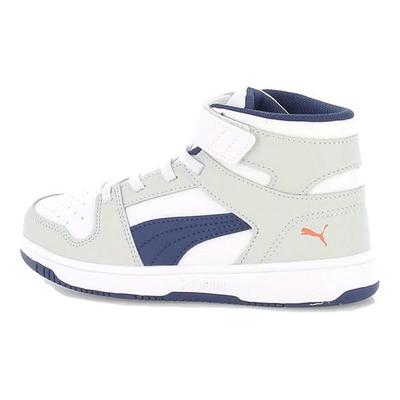 Rebound Comfortable Durable Breathable Mid-Top Kids Skate Shoes Kids Skate Shoes White 370488-23