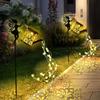 Metal Material Watering Can Lights Solar Powered Vintage Garden Decor  Outdoor Yard Decoration