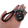 [GUANGUAN] key ring car set of 2 carabiner PU leather braid bicycle key Fashionable bike with key ring key chain men's ladies leather Loss prevention