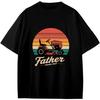 Funny Father Mows Best Vintage Lawn Mower Dad Gift Girls Boys Teens T-Shirt Anime Gift