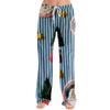 Women's Christmas Print Casual Pants with No Pockets for Holiday Wear