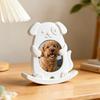 Flexible Epoxy Mold Dog Cat Shape Silicone Mold Seesaw Animal Photo Frame Mold  Home Decoration