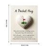 Pocket Heart Cards Golf Theme Encouragement Decoration Sports Greeting Cards for Thanksgiving Mother's Day Valentines Birthday