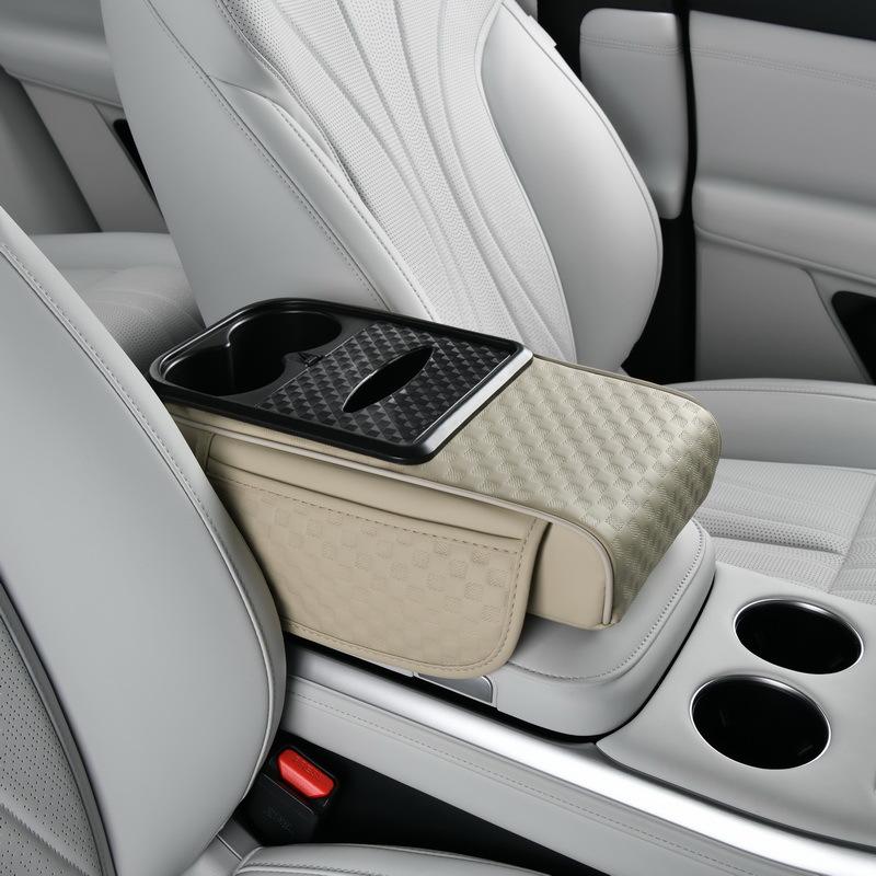 

Elbow Support Armrest Heightening Pad with Cup Holder Car Console Console Pillow Center Console style 3