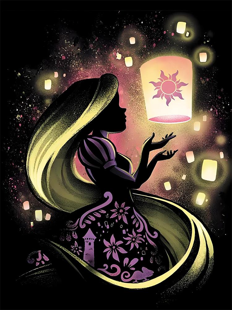 Disney 5D Diamantmalerei Disney Charakter Neon Silhouette Stil Dekoration DIY Voll Diamant Mosaik Einlege Kreuzstich Set Geschenk