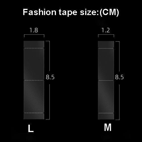 Black Double-Stick Clothing Adhesive Lingerie Tape for V-Neckline Belt Bar Sharps Shirt