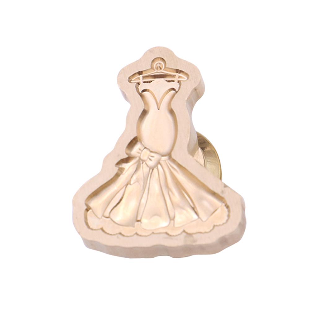 Special-shaped Sealing Wax Stamp Copper Head Evening Dress Cat Claw Love Heart Wax Sealing Stamps For Envelop Decoration