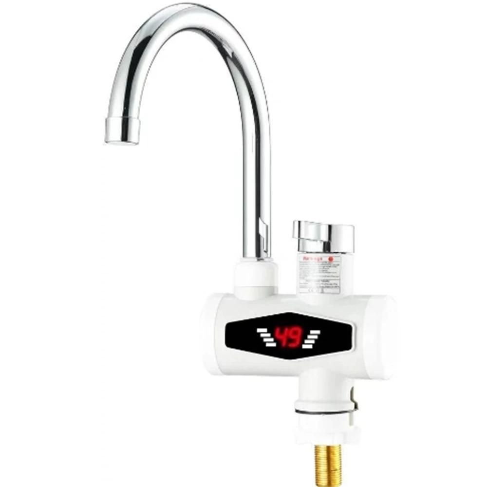 Electric Faucet Kitchen Bathroom Instant Heating Faucet Water with LED Digital Display Water Faucet Cold and Warm Dual-use Model