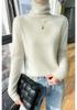 Women's 35% Cashmere Seamless Turtleneck Sweater - Versatile Knit Pullover