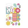 Easter Window Clings Easter Eggs Bunny Chick Carrot Window Stickers Reusable Spring Easter Window Stickers