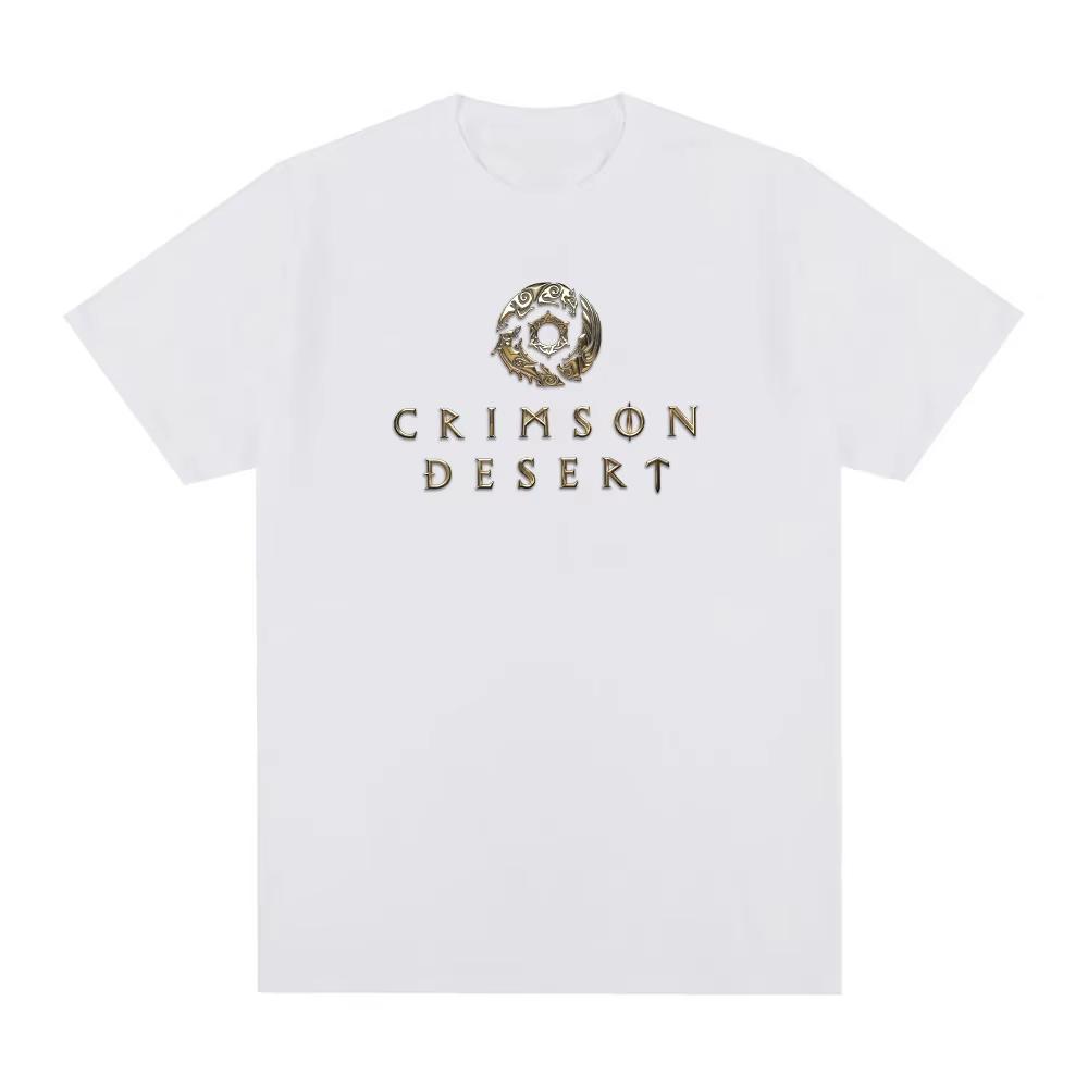 Crimson Desert Game Logo Print Tshirt High Quality Action Adventure Game TShirt SpringSummer Casual Comfortable cotton Tee XL