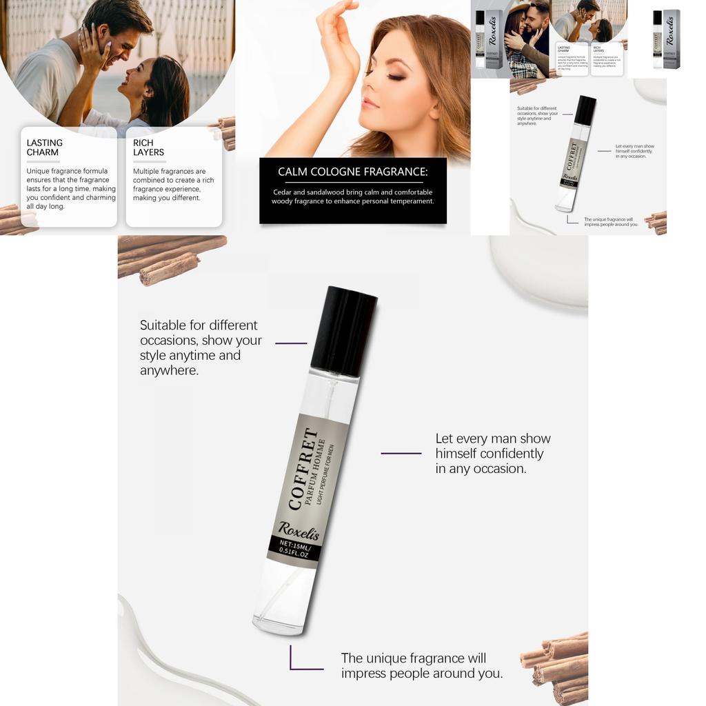 Erfrischendes Natürliches Eau de Cologne Für Partys Mit Langanhaltendem Duft In 15ml Größe