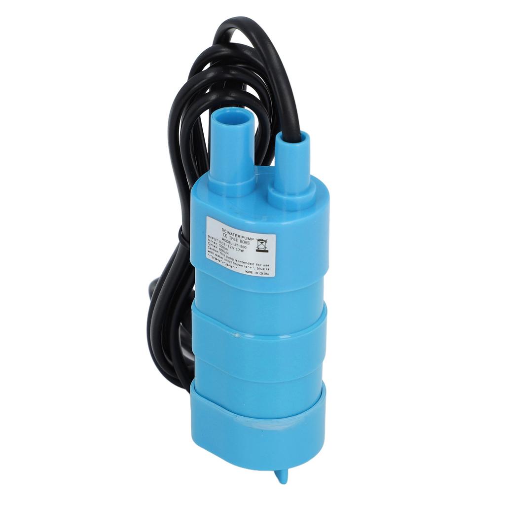 Submersible Motor Water Pump 5M 12V Portable Pumping Head for Fish Tank Aquarium Blue