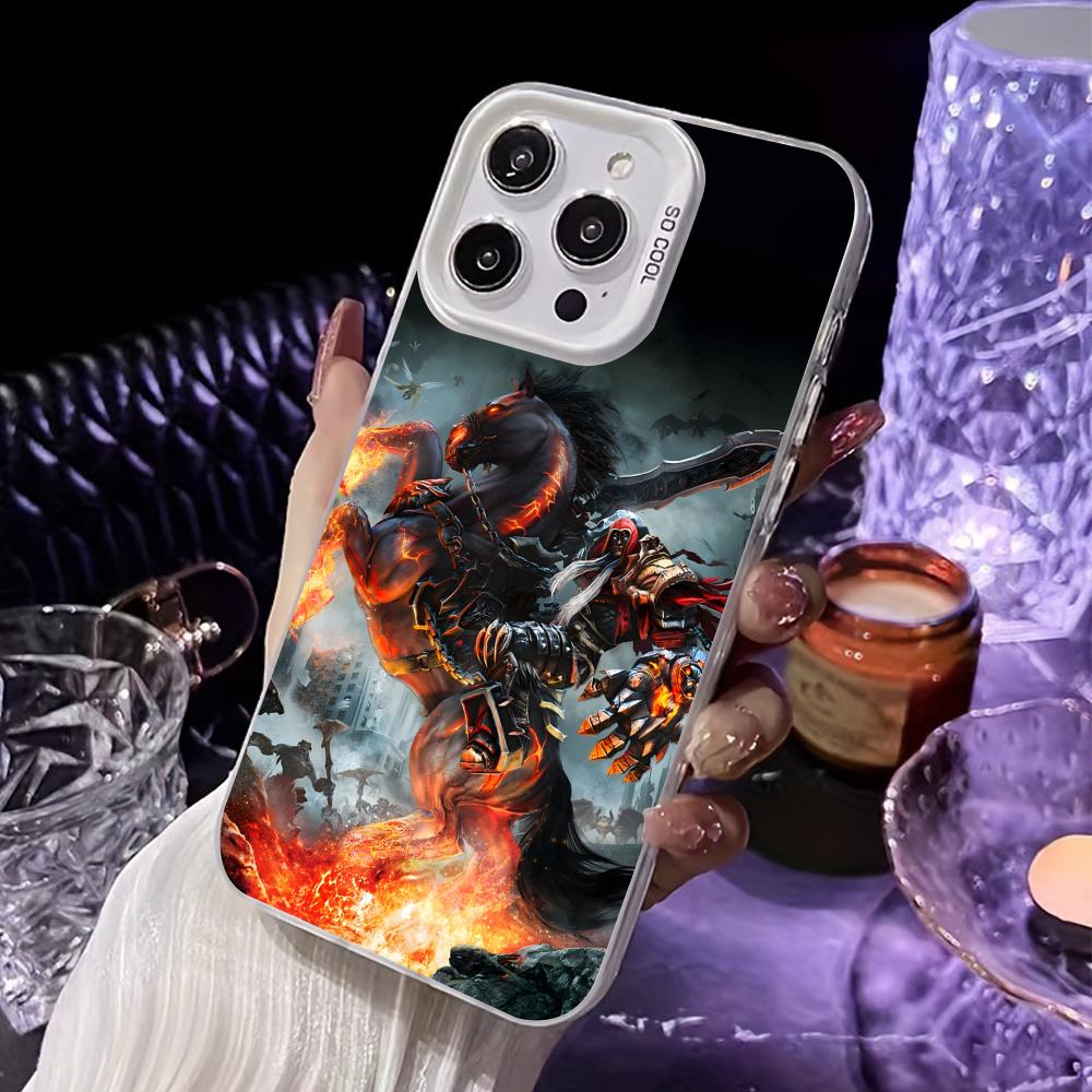 Game Darksiders Mobile Phone Case for iPhone 17 16 15 14 13 12 11 X XR XS 8 7 Air Pro Max Plus White Translucent Colorful Cover