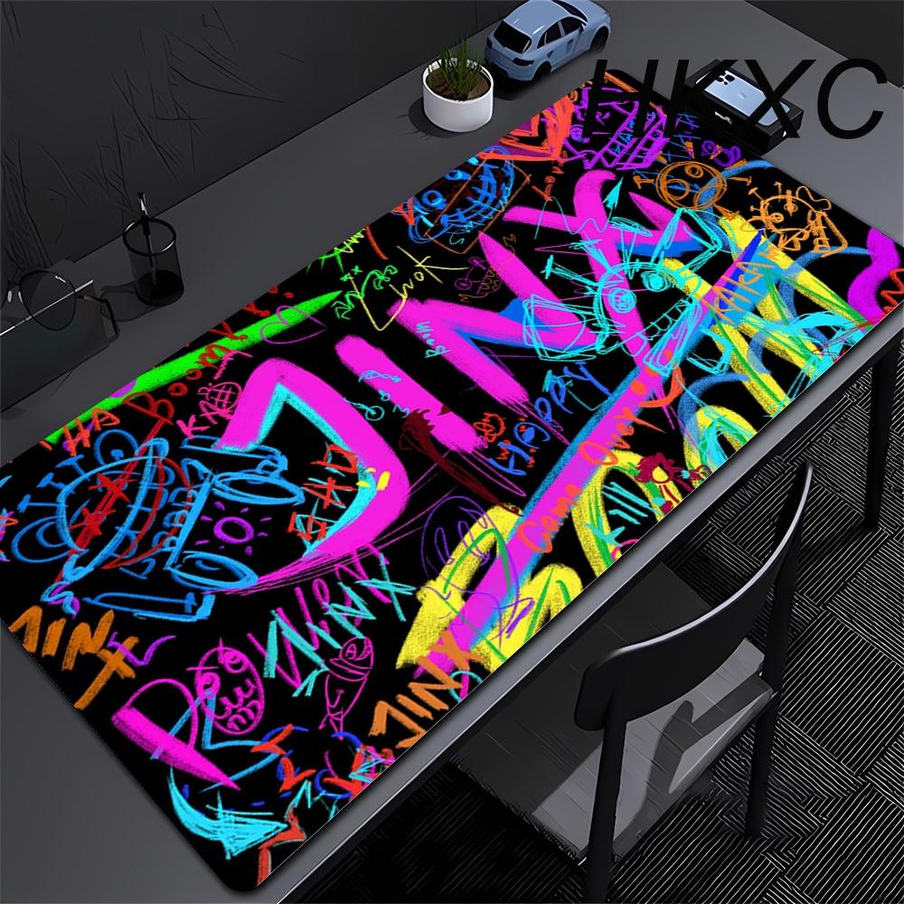 Mouse Pad Gamer Arcane Desk Mat Large Mousepad Gamer Accessories PC Computer Keyboard Deskmat League of Legends Jinx Rubber Mat