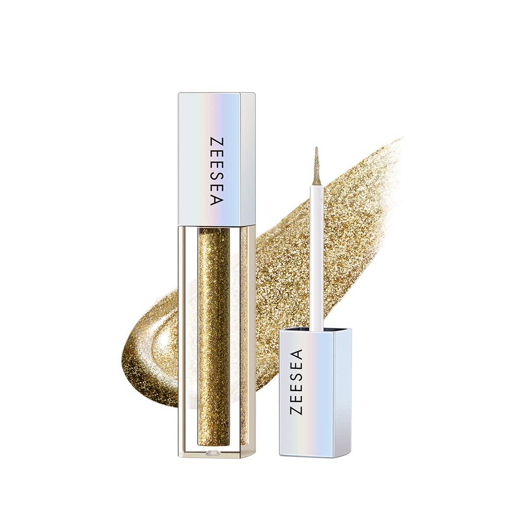 

ZEESEA Diamond Glitter Liquid Single Color Glitter Eyeshadow 03 Eyeshadow, (BR Золотая рыбка)