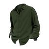 Men's Casual -color Lightweight Breathable Corduroy Button-down Shirt - Men's Stylish Loose-fitting Long-sleeved Shirt