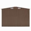 VidaXL Garden Shed 257x298x178 Cm Metal Brown 143343