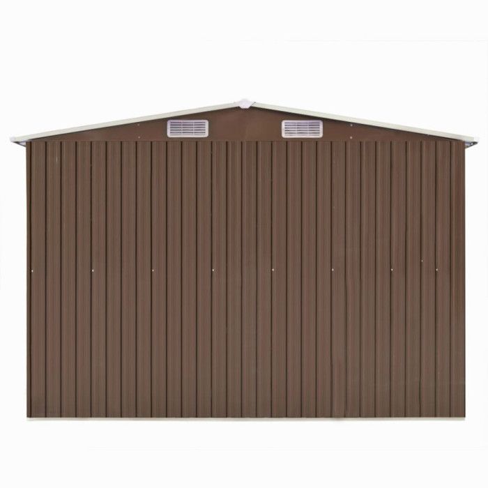 VidaXL Garden Shed 257x298x178 Cm Metal Brown 143343