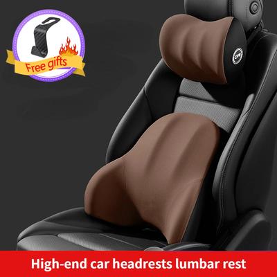 Car Neck Pillow Protection Low Back Support Memory Foam Breathable Car Headrest Cushion Relieves Pressure Travel Accessories