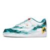Nike Air Force 1 A Thought Of Guan Mountain Low top Skateboard Shoes Unisex White Blue Orange CW2288-111(Team80-S-BOX)
