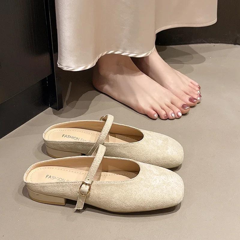 

Модная роскошь Женские балетки с плоской подошвой, модные, с круглым носком, женские туфли-балетки, мягкий плоский каблук, уличные повседневные туфли Мэри Джейн 35 бежевый