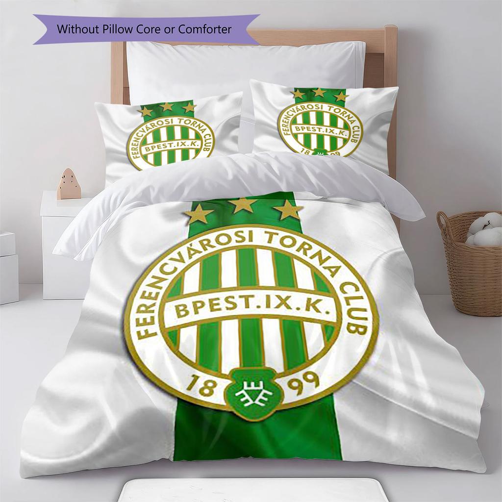 FTC Logo Pattern Bedding,Quilt Set Quilt Cover Pillowcase Home Birthday Gift(1 * Duvet Cover + 2 * Pillowcase, Without Core)
