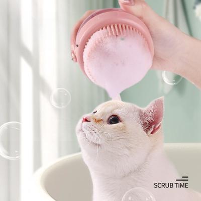 Evcil Hayvan Banyo Fırçası, Kedi Banyo Özel Silikon Banyo Fırçası, Masaj Fırçası, Banyo Malzemeleri, Eldivenler, Köpek Banyo Eseri