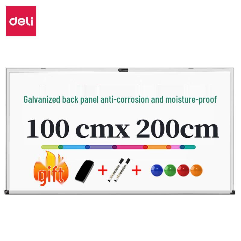 Deli 7820 Magnetic Wall-Mounted Whiteboard