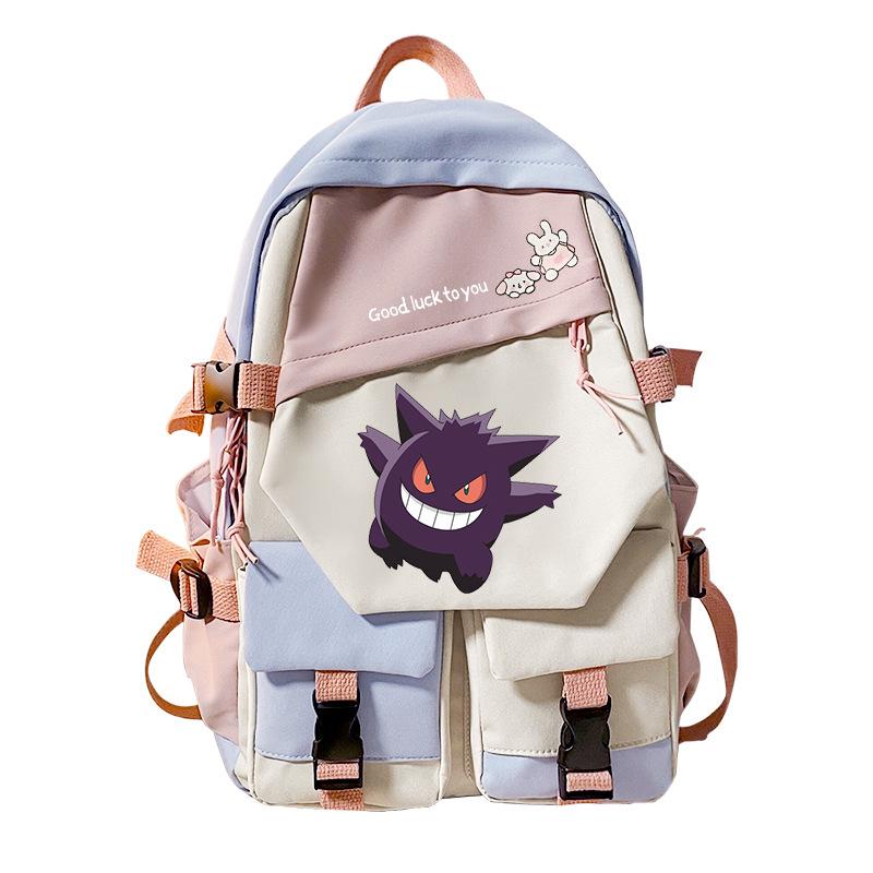 Pokemon Pokémon Elf Peripheral Printing Casual Backpack Elementary and Secondary School Students Large Capacity Backpack