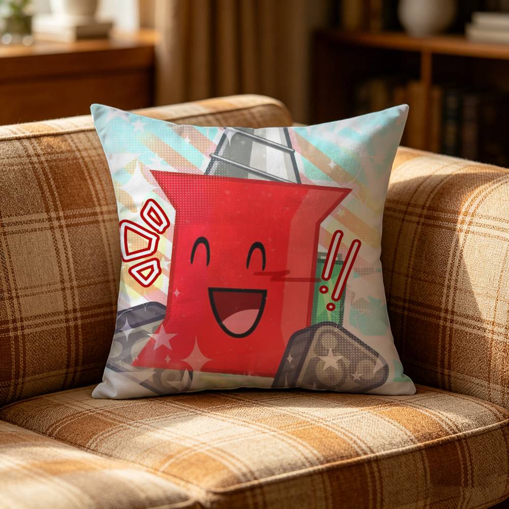 BBattle for Dream IIsland BFDI Pillow Case Cushion Cover Throw Pillow Case For Car Sofa