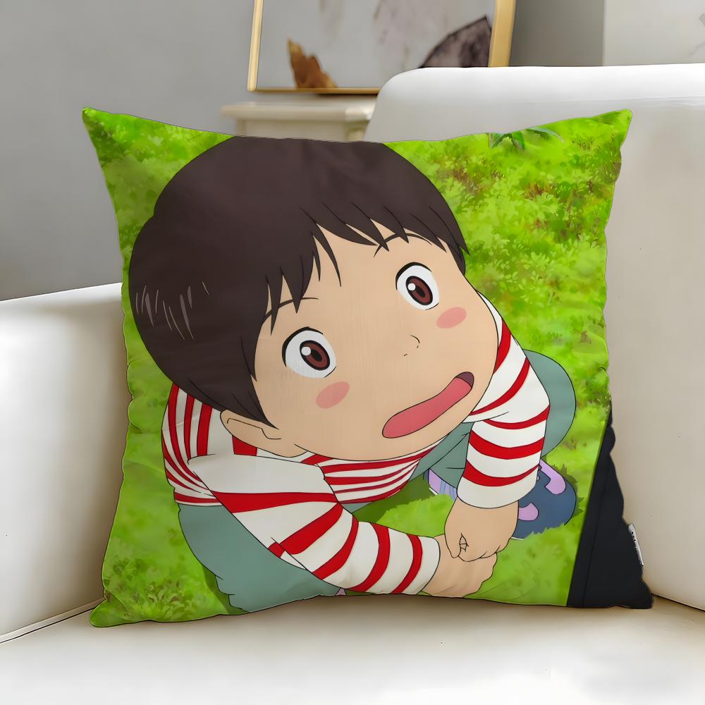scifi anime MIRAI Cushion Cover Soft  EasyWash Pillow Case  Versatile for Couch Bed Travel and Office